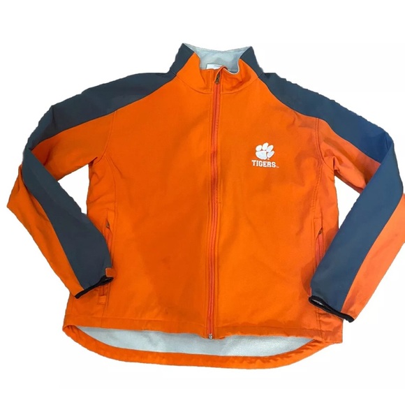 Clemson Tigers Men’s L Fleece Lined Jacket Orange/Gray Pro Edge Knights Apparel - Picture 1 of 14